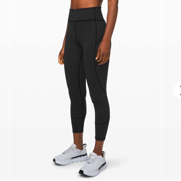 Lululemon In Movement Tight 25" *Everlux Black - Picture 1 of 6